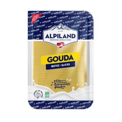 Gouda Alpiland σε φέτες .
