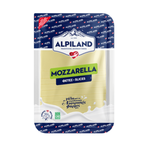 Mozzarella Alpiland σε φέτες.