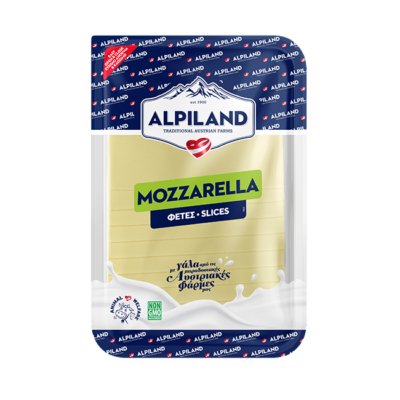Mozzarella Alpiland σε φέτες.