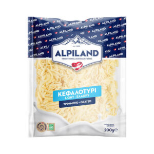 Κεφαλοτύρι ελαφρύ 16% τριμμένο της Alpiland.