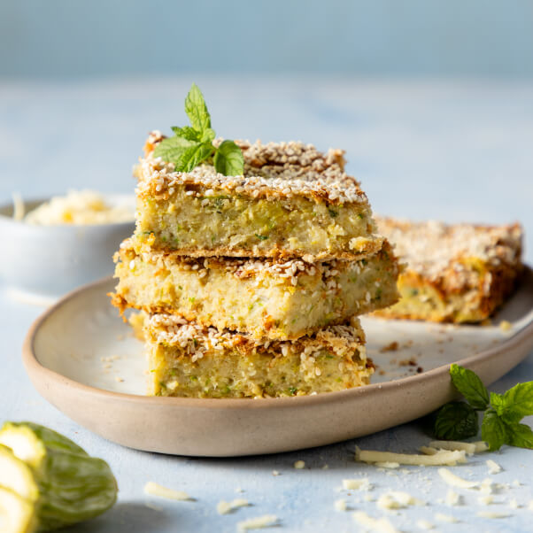 Συνταγή για κολοκυθόπιτα χωρίς φύλλο με κεφαλοτύρι Alpiland.