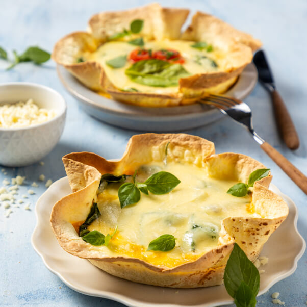 Συνταγή για τορτίγια γεμιστή με mozzarella φρέσκια Alpiland.