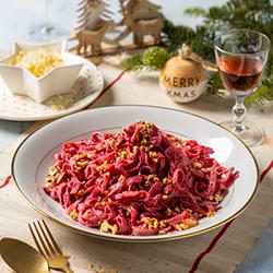 Ταλιατέλες με παντζάρι και Αlpiland Mozzarella φρέσκια