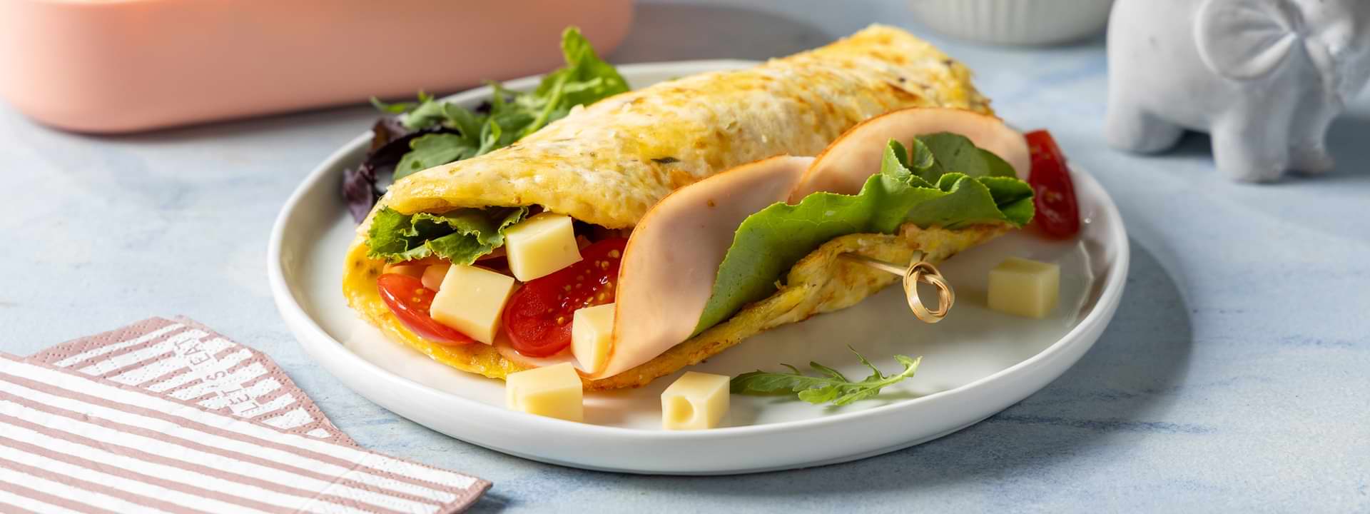 Header Image Wrap με γαλοπούλα και λαχανικά